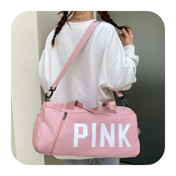ساک ورزشی اسپرت ضدآب جاکفشی دار pink