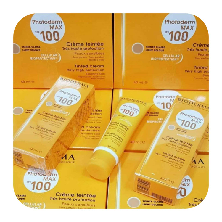 کرم ضد آفتاب رنگی بیودرما SPF 100 مدل photoderm max