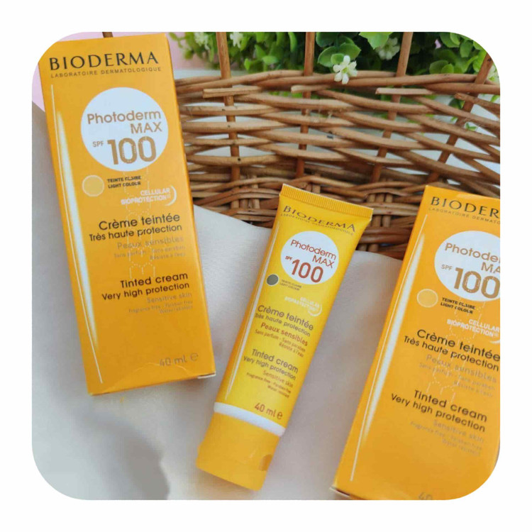 کرم ضد آفتاب رنگی بیودرما SPF 100 مدل photoderm max