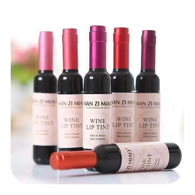 تینت لب شامپاینی من زی میائو Manzimiao lip tint در 6 رنگ