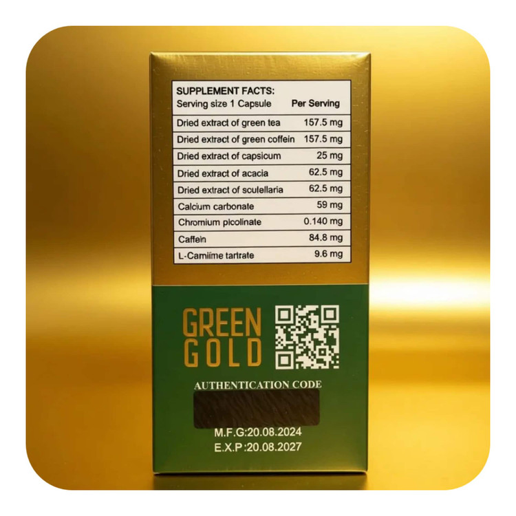 قرص لاغری گرین گلد طلای سبز (35عددی) (Green Gold)